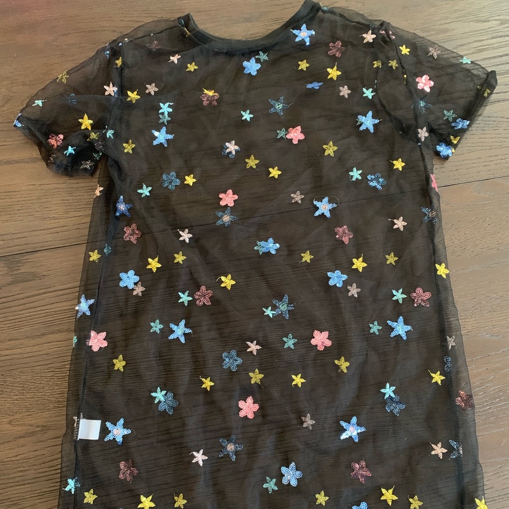 mesh flowered festival tee